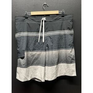 Sonoma Mens Sz XL BOARD SHORTS/SWIM TRUNKS Black Drawstring NWT